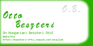 otto beszteri business card